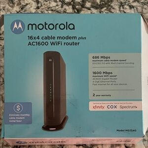 Motorola Cable Modem Plus AC1600 WiFi Router